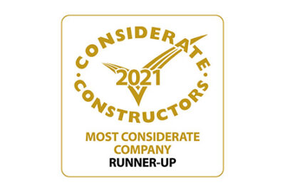 Considerate Constructors 2021 – Most Considerate Company Runner-up